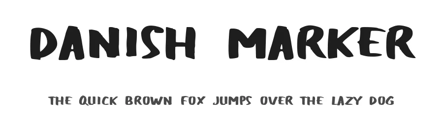 Danish Marker by Joe Letter — Script Handwritten Font