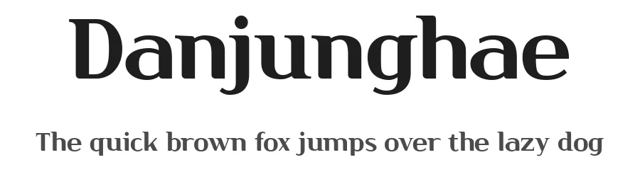 Danjunghae by Cafe24 thkim, hmlim, mnelim, nhlee, sslee, sskim, smlim, yjkim, sdjeong, hskwak & 4IRTF — Serif Font