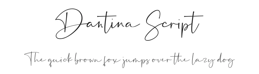 Dantina Script — Script Handwritten Font