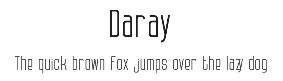 Daray by Maxim Raikov — Sans Serif Font