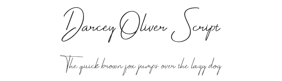 Darcey Oliver Script by Bang Toyib — Script Handwritten Font