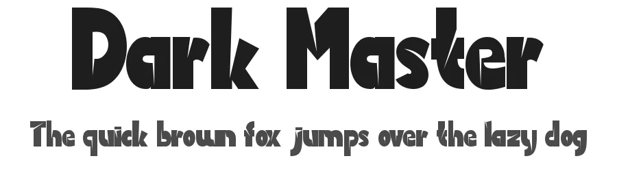 Dark Master by Yoga Letter 2025 (Isroni Yoga Prasetya) — Display Font