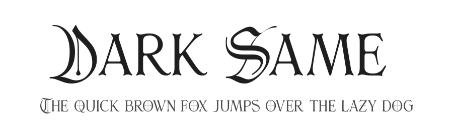 Dark Same by Ny Indrayana — Display Font