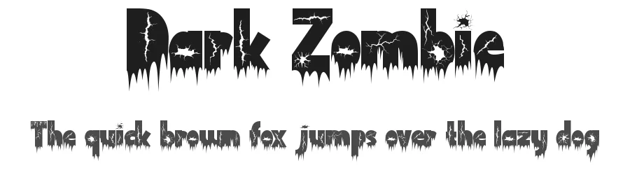 Dark Zombie by Yoga Letter 2025  (Isroni Yoga Prasetya) — Display Font