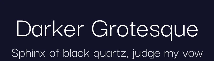 Darker Grotesque by Gabriel Lam — Sans Serif Font — thumbnail 2