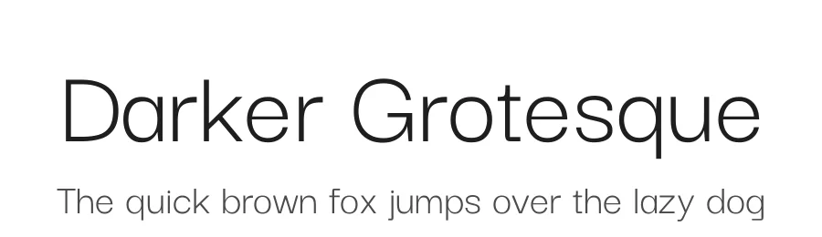 Darker Grotesque by Gabriel Lam — Sans Serif Font