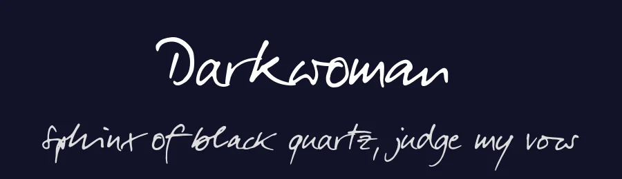 Darkwoman by tudy1311 — Script Handwritten Font — thumbnail 2