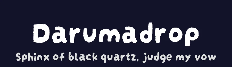 Darumadrop by Maniackers Design — Sans Serif Font — thumbnail 2