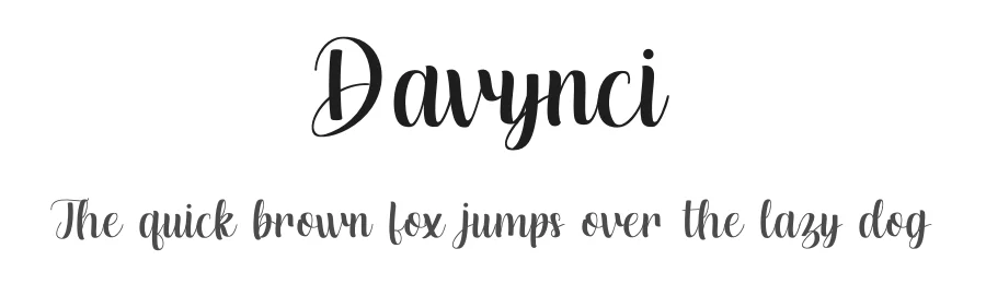 Davynci by FiqiArt — Script Handwritten Font