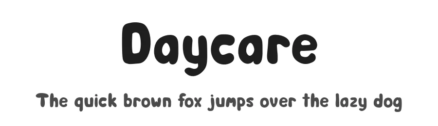 Daycare by Noponies — Script Handwritten Font