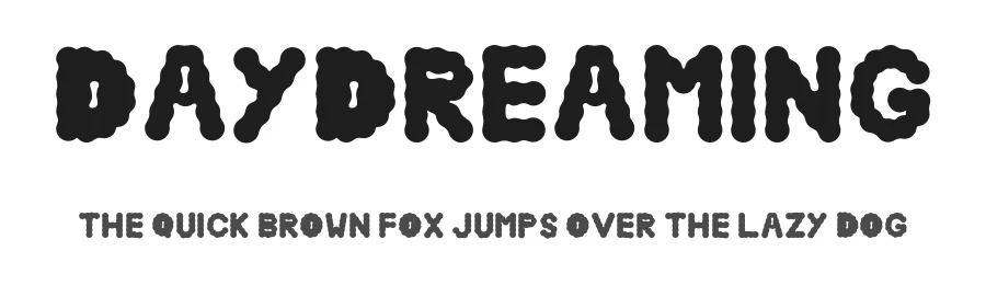 Daydreaming — Display Font
