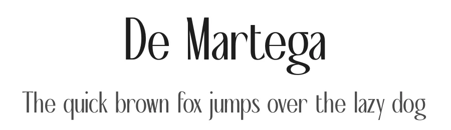 De Martega by Putu Dody Permana — Sans Serif Font