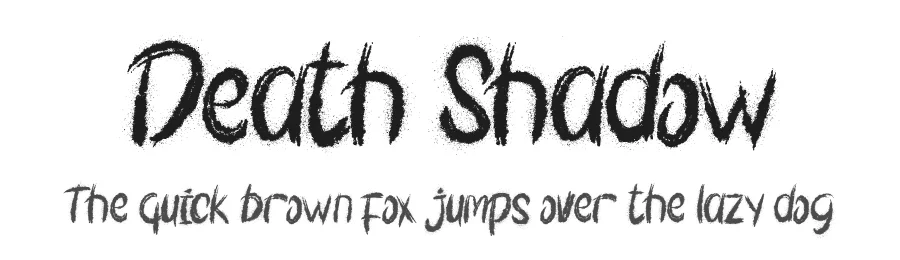 Death Shadow by Yoga Letter 2025 (Isroni Yoga Prasetya) — Script Handwritten Font