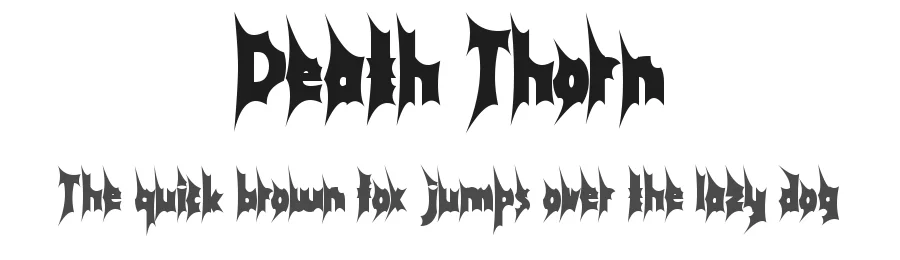 Death Thorn by Yoga Letter 2025  (Isroni Yoga Prasetya) — Display Font