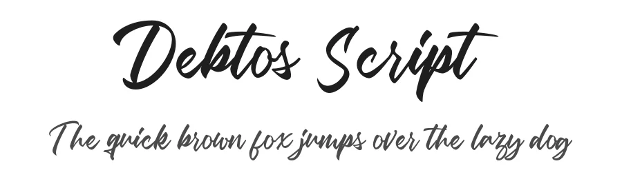 Debtos Script by Collabro — Script Handwritten Font