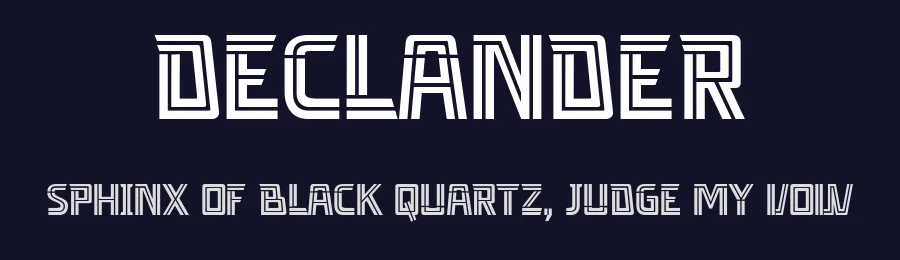 Declander by Drizy Studio — Display Font — thumbnail 2
