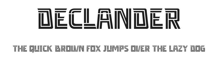 Declander by Drizy Studio — Display Font
