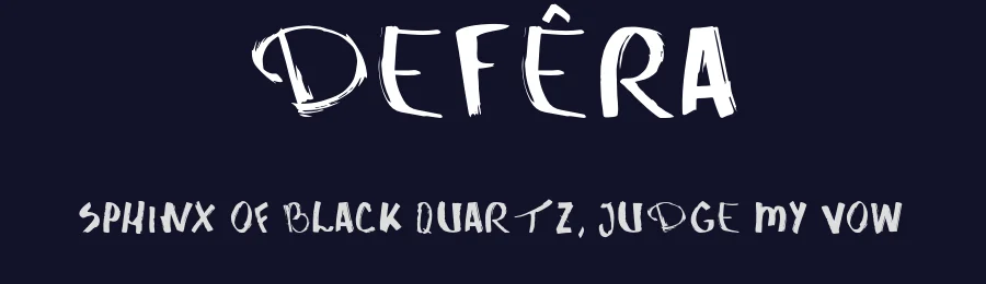 deFêra — Script Handwritten Font — thumbnail 2