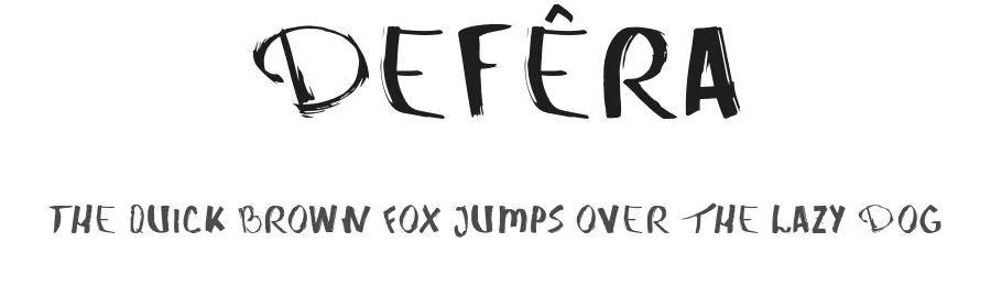 deFΓͺra β Script Handwritten Font