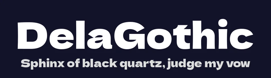 DelaGothic by nakamura — Sans Serif Font — thumbnail 2