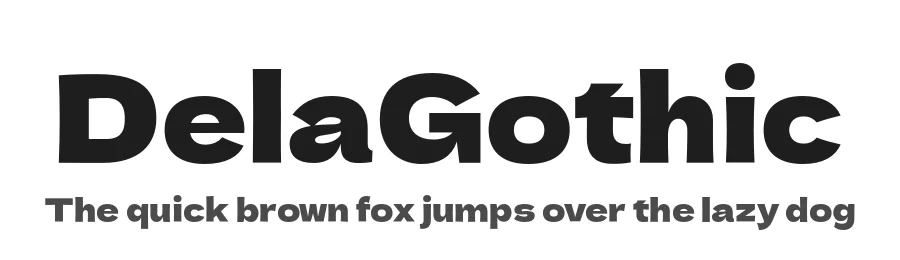 DelaGothic by nakamura β Sans Serif Font