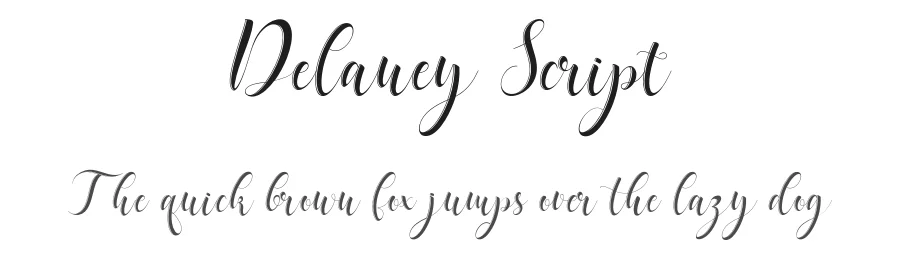 Delaney Script by khairul — Script Handwritten Font