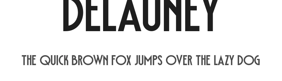Delauney by Ahmad Ramzi Fahruddin — Display Font
