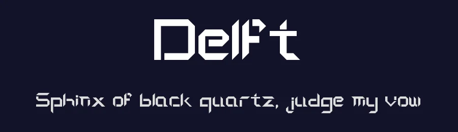 Delft by SimranBanani — Display Font — thumbnail 2