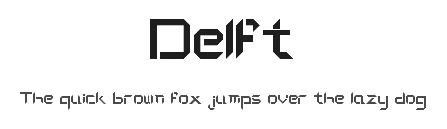 Delft by SimranBanani — Display Font