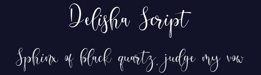 Delisha Script by Nisa Nana — Script Handwritten Font — thumbnail 2