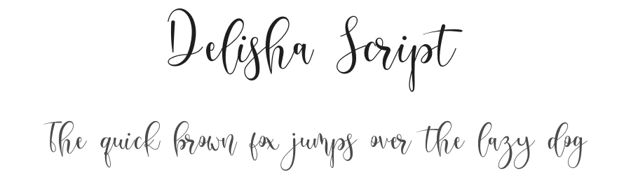 Delisha Script by Nisa Nana — Script Handwritten Font