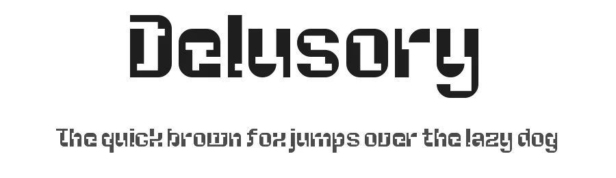 Delusory by frongile — Display Font