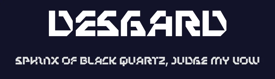 Desgard by Drizy Studio — Display Font — thumbnail 2