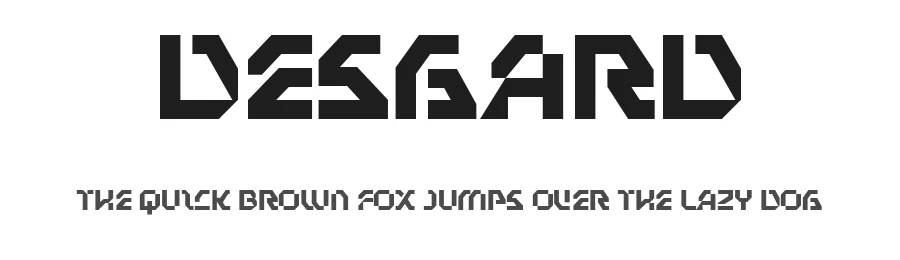 Desgard by Drizy Studio — Display Font