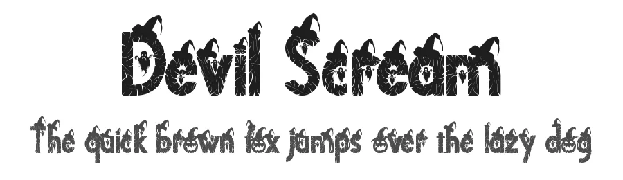Devil Scream by Yoga Letter 2021 (Isroni Yoga Prasetya) — Display Font