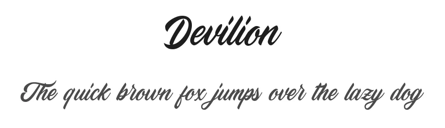 Devilion by Letterhend Studio — Script Handwritten Font