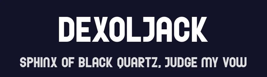 Dexoljack by Wahyu Sa — Display Font — thumbnail 2