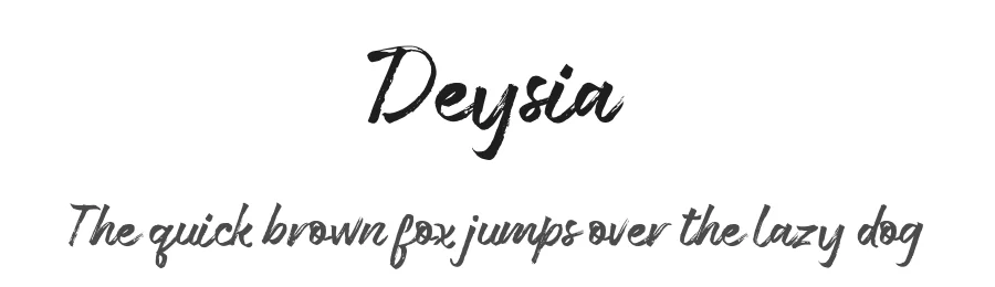Deysia by Stripes Studio — Script Handwritten Font