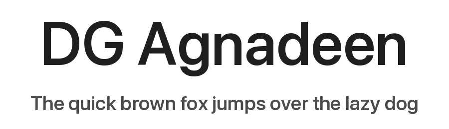 DG Agnadeen by https://twitter.com/HossamElNazawy — Sans Serif Font
