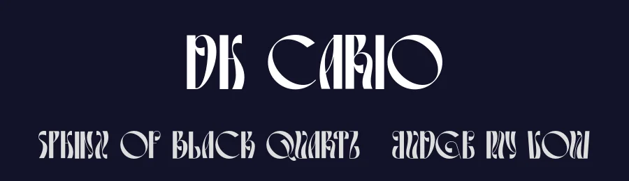 Dh Cario by Hazzhim Rhurfata — Display Font — thumbnail 2