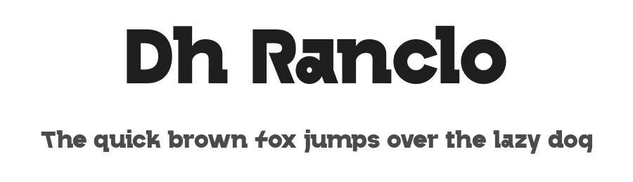 Dh Ranclo by Irzad Nurandito — Sans Serif Font