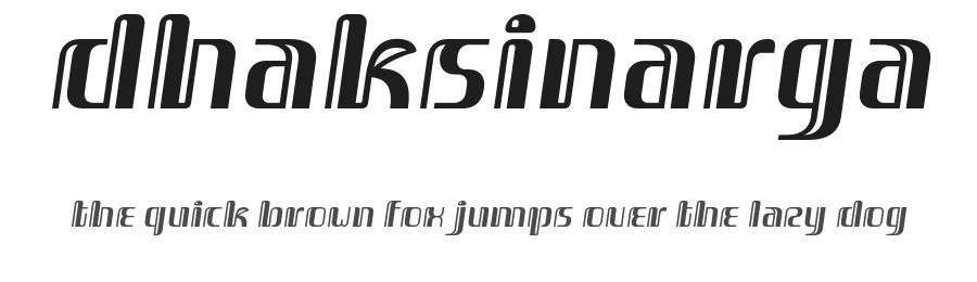 Dhaksinarga by Arwan Sutanto โ Display Font