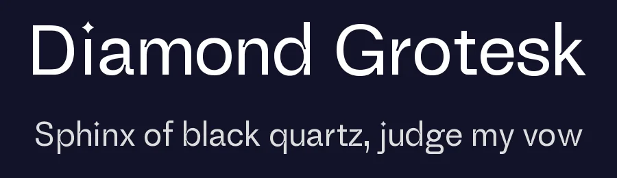 Diamond Grotesk — Sans Serif Font — thumbnail 2