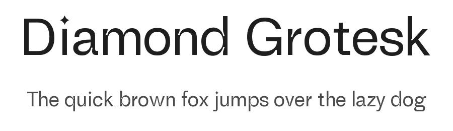 Diamond Grotesk — Sans Serif Font