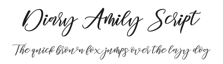 Diary Amily Script by MrLetters_Muhammad Rizal — Script Handwritten Font