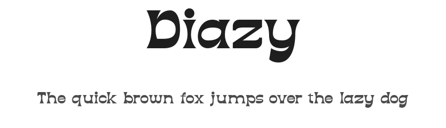 Diazy by Aswangga — Display Font