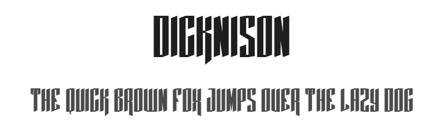 Dicknison by Masyafi Studio — Display Font
