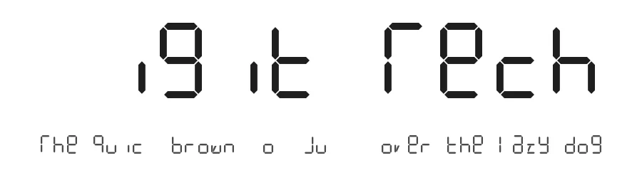 Digit Tech by GGBotNet — Display Font