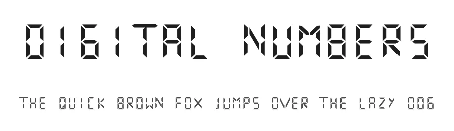 Digital Numbers