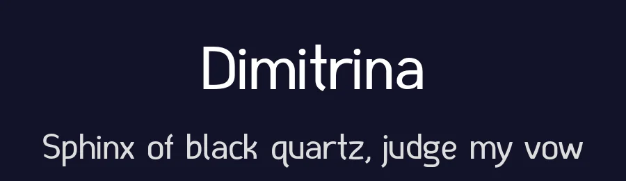 Dimitrina — Sans Serif Font — thumbnail 2